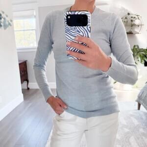 Banana Republic 100% Merino Wool Light Blue Sweater Medium